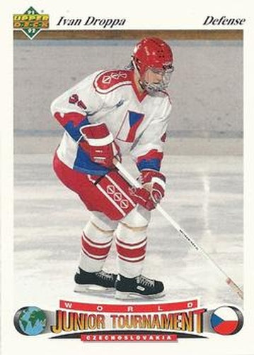 #98 Ivan Droppa - Czechoslovakia - 1991-92 Upper Deck Czech World Juniors Hockey