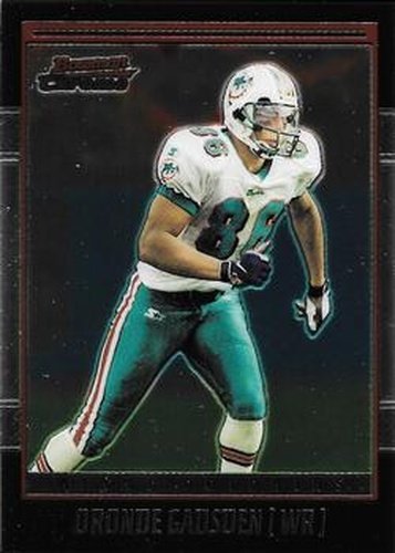 #98 Oronde Gadsden - Miami Dolphins - 2001 Bowman Chrome Football