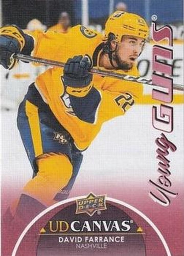 #C98 David Farrance - Nashville Predators - 2021-22 Upper Deck - UD Canvas Hockey