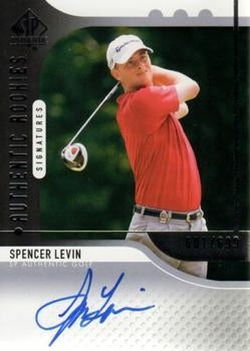 #98 Spencer Levin - 2012 SP Authentic Golf
