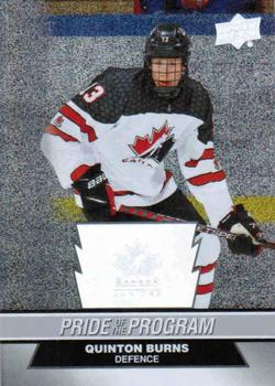 #98 Quinton Burns - Canada - 2023 Upper Deck Team Canada Juniors - Patterned Foilboard Hockey