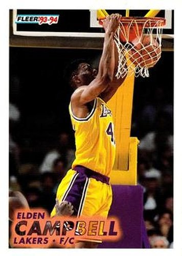 #98 Elden Campbell - Los Angeles Lakers - 1993-94 Fleer Basketball