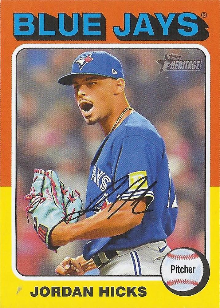 #98 Jordan Hicks - Toronto Blue Jays - 2024 Topps Heritage Baseball