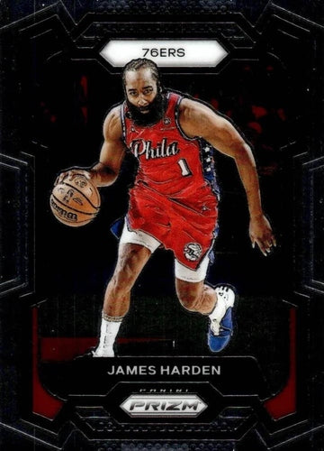 #98 James Harden - Philadelphia 76ers - 2023-24 Panini Prizm Basketball