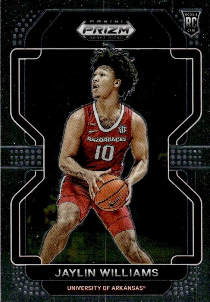 #98 Jaylin Williams - Arkansas Razorbacks - 2022 Panini Prizm Draft Picks Basketball