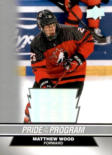 #99 Matthew Wood - Canada - 2023 Upper Deck Team Canada Juniors Hockey