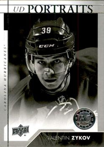 #P-99 Valentin Zykov - Carolina Hurricanes - 2017-18 Upper Deck - UD Portraits Hockey