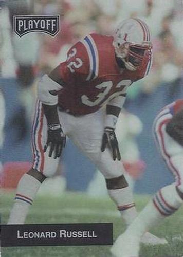 #99 Leonard Russell - New England Patriots - 1993 Playoff Football