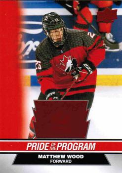 #99 Matthew Wood - Canada - 2023 Upper Deck Team Canada Juniors - Red Foil Hockey