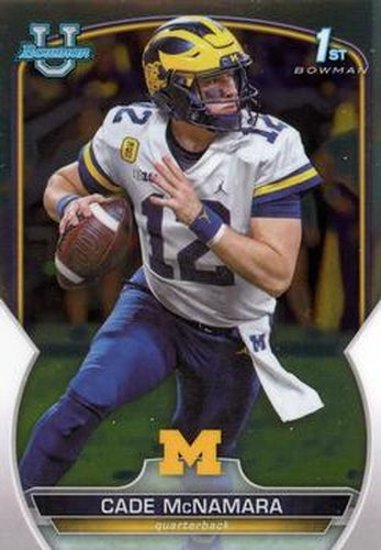 #99 Cade McNamara - Michigan Wolverines - 2022 Bowman Chrome University Football