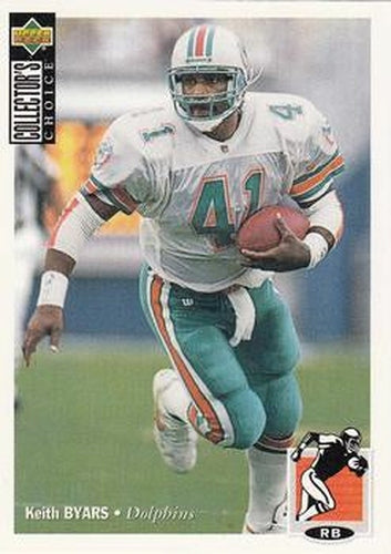 #99 Keith Byars - Miami Dolphins - 1994 Collector's Choice Football