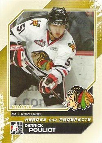 #99 Derrick Pouliot - Portland Winterhawks - 2010-11 In The Game Heroes and Prospects Hockey