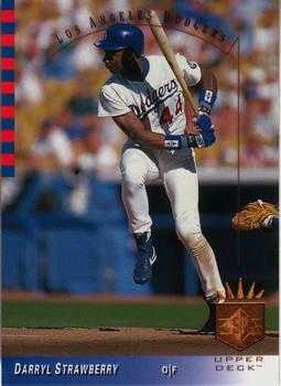 #99 Darryl Strawberry - Los Angeles Dodgers - 1993 SP Baseball