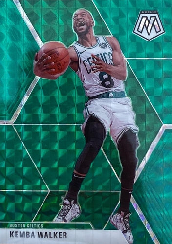 #99 Kemba Walker - Boston Celtics - 2019-20 Panini Mosaic - Green Prizm Basketball