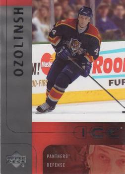 #99 Sandis Ozolinsh - Florida Panthers - 2001-02 Upper Deck Ice Hockey