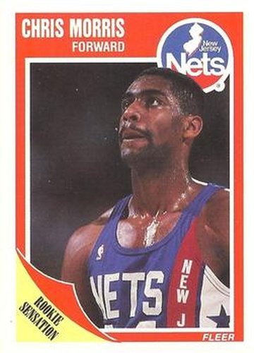 #99 Chris Morris - New Jersey Nets - 1989-90 Fleer Basketball