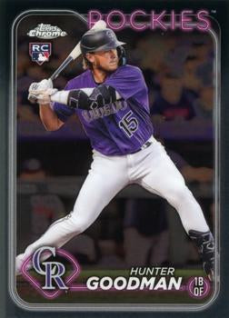 #99 Hunter Goodman - Colorado Rockies - 2024 Topps Chrome Baseball