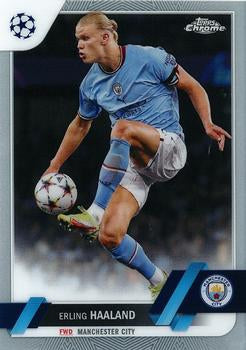 #99 Erling Haaland - Manchester City - 2022-23 Topps Chrome UEFA Club Competitions Soccer