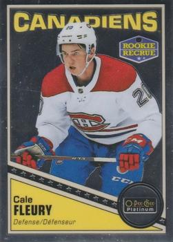 #R-99 Cale Fleury - Montreal Canadiens - 2019-20 O-Pee-Chee Platinum - Retro Hockey