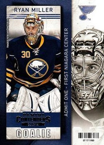 #99 Ryan Miller - St. Louis Blues - 2013-14 Panini Contenders Hockey