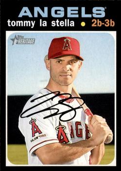 #99 Tommy La Stella - Los Angeles Angels - 2020 Topps Heritage Baseball