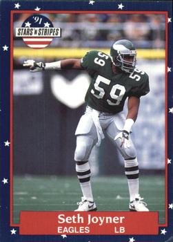 #99 Seth Joyner - Philadelphia Eagles - 1991 Fleer Stars 'n Stripes Football