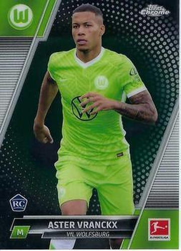 #99 Aster Vranckx - VfL Wolfsburg - 2021-22 Topps Chrome Bundesliga Soccer