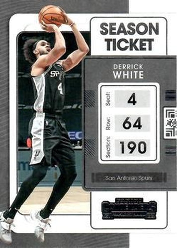 #99 Derrick White - San Antonio Spurs - 2021-22 Panini Contenders Basketball