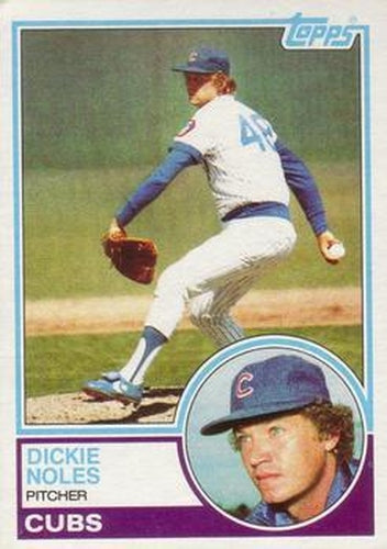 #99 Dickie Noles - Chicago Cubs - 1983 Topps Baseball