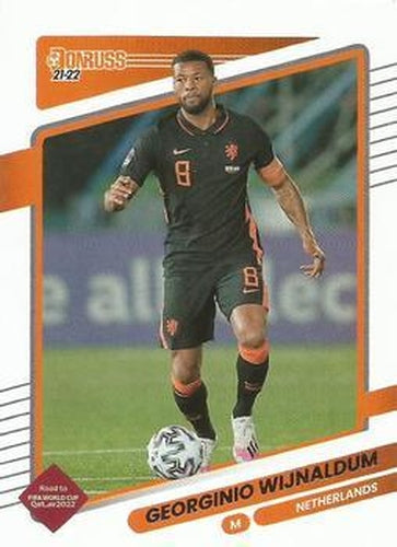 #99 Georginio Wijnaldum - Netherlands - 2021-22 Donruss Road to FIFA World Cup Qatar 2022 Soccer