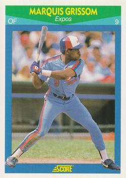 #99 Marquis Grissom - Montreal Expos - 1990 Score Rising Stars Baseball