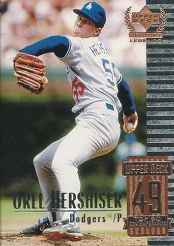 #99 Orel Hershiser - Los Angeles Dodgers - 1999 Upper Deck Century Legends Baseball