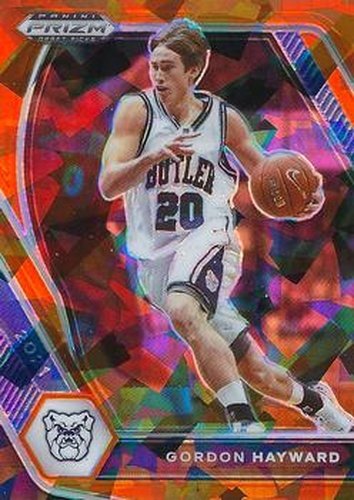 #99 Gordon Hayward - Butler Bulldogs - 2021 Panini Prizm Draft Picks - Orange Ice Basketball