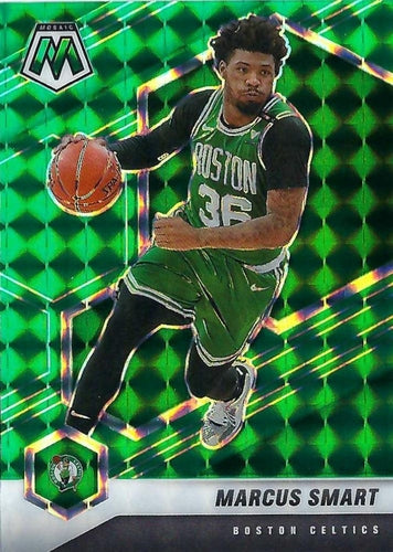 #99 Marcus Smart - Boston Celtics - 2020-21 Panini Mosaic - Mosaic Green Basketball
