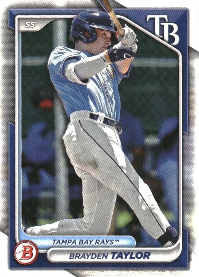 #BP-99 Brayden Taylor - Tampa Bay Rays - 2024 Bowman - Prospects Baseball