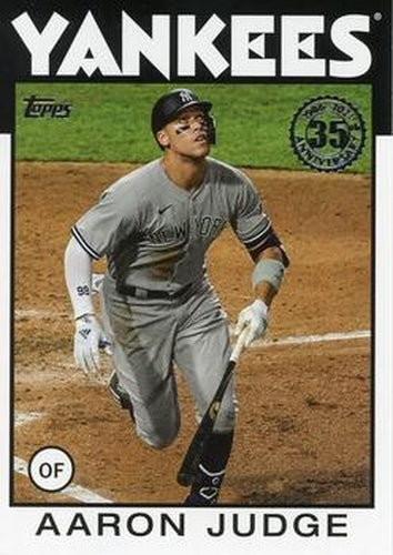 #86B-99 Aaron Judge - New York Yankees - 2021 Topps - 1986 Topps Baseball 35th Anniversary Series One Baseball