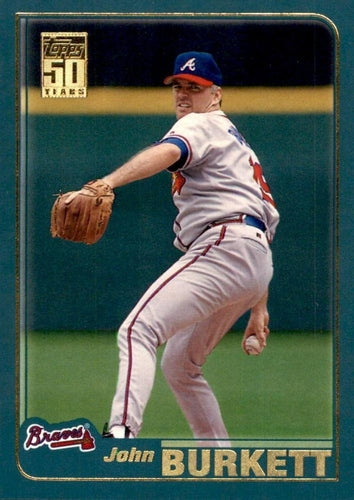 #99 John Burkett - Atlanta Braves - 2001 Topps Baseball