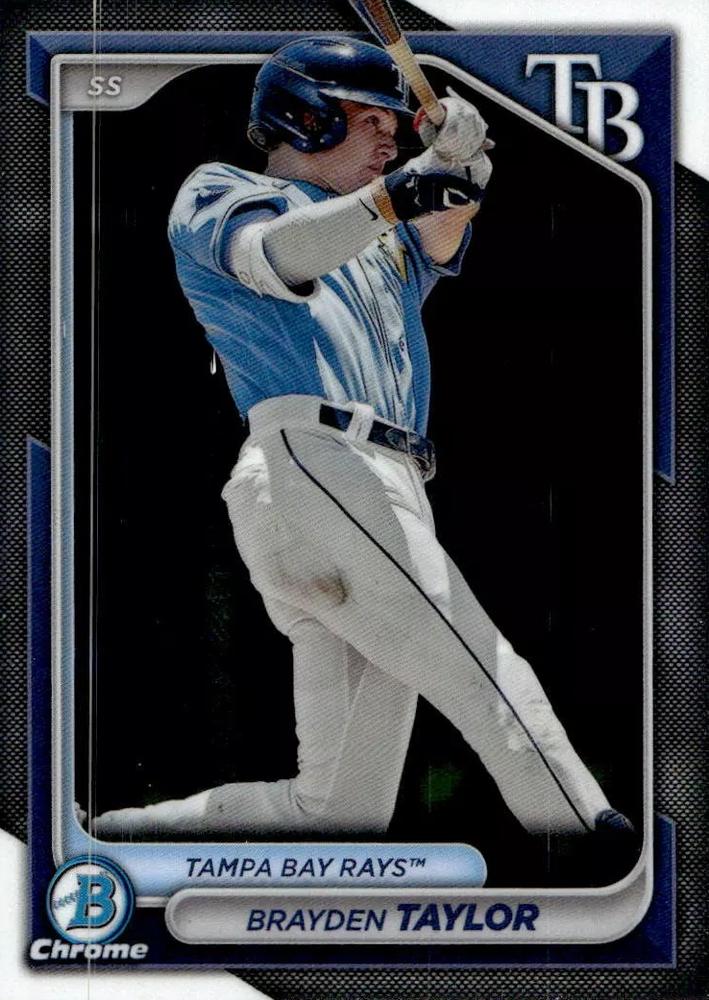 #BCP-99 Brayden Taylor - Tampa Bay Rays - 2024 Bowman - Chrome Prospects Baseball