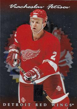 #99 Viacheslav Fetisov - Detroit Red Wings - 1996-97 Donruss Elite Hockey