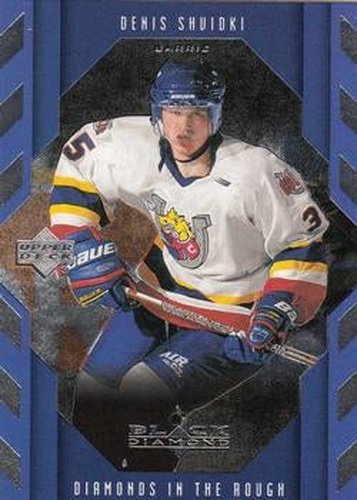 #99 Denis Shvidki - Barrie Colts - 1999-00 Upper Deck Black Diamond Hockey
