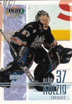 #99 Olaf Kolzig - Washington Capitals - 2001-02 Upper Deck Playmakers Hockey
