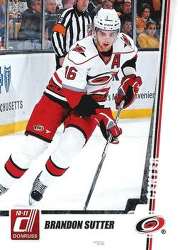 #99 Brandon Sutter - Carolina Hurricanes - 2010-11 Donruss Hockey