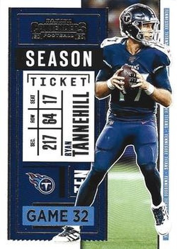 #9 Ryan Tannehill - Tennessee Titans - 2020 Panini Contenders Football