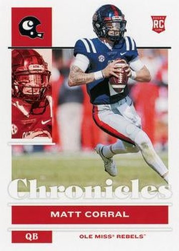 #9 Matt Corral - Ole Miss Rebels - 2022 Panini Chronicles Draft Picks Football