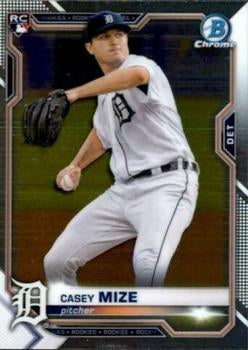 #9 Casey Mize - Detroit Tigers - 2021 Bowman Chrome Baseball