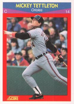 #9 Mickey Tettleton - Baltimore Orioles - 1990 Score 100 Superstars Baseball