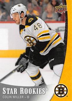 #9 Colin Miller - Boston Bruins - 2015-16 Upper Deck Star Rookies Hockey