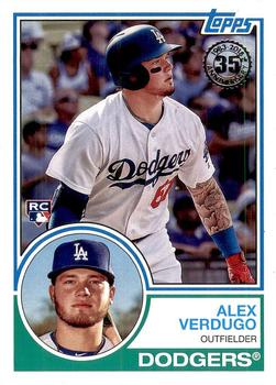 #83-9 Alex Verdugo - Los Angeles Dodgers - 2018 Topps - 1983 Topps Baseball 35th Anniversary Baseball