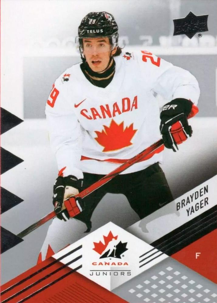 #9 Brayden Yager - Canada - 2024 Upper Deck Team Canada Juniors Hockey