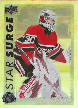 #SS-9 Jaxson Stauber - Chicago Blackhawks - 2023-24 Upper Deck - Star Surge Hockey